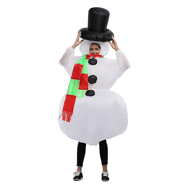 Snowman Costume with Hat and Scarf