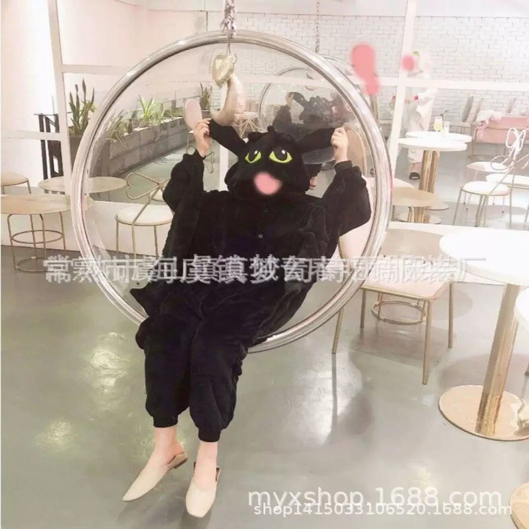 Black Hooded Dragon Costume