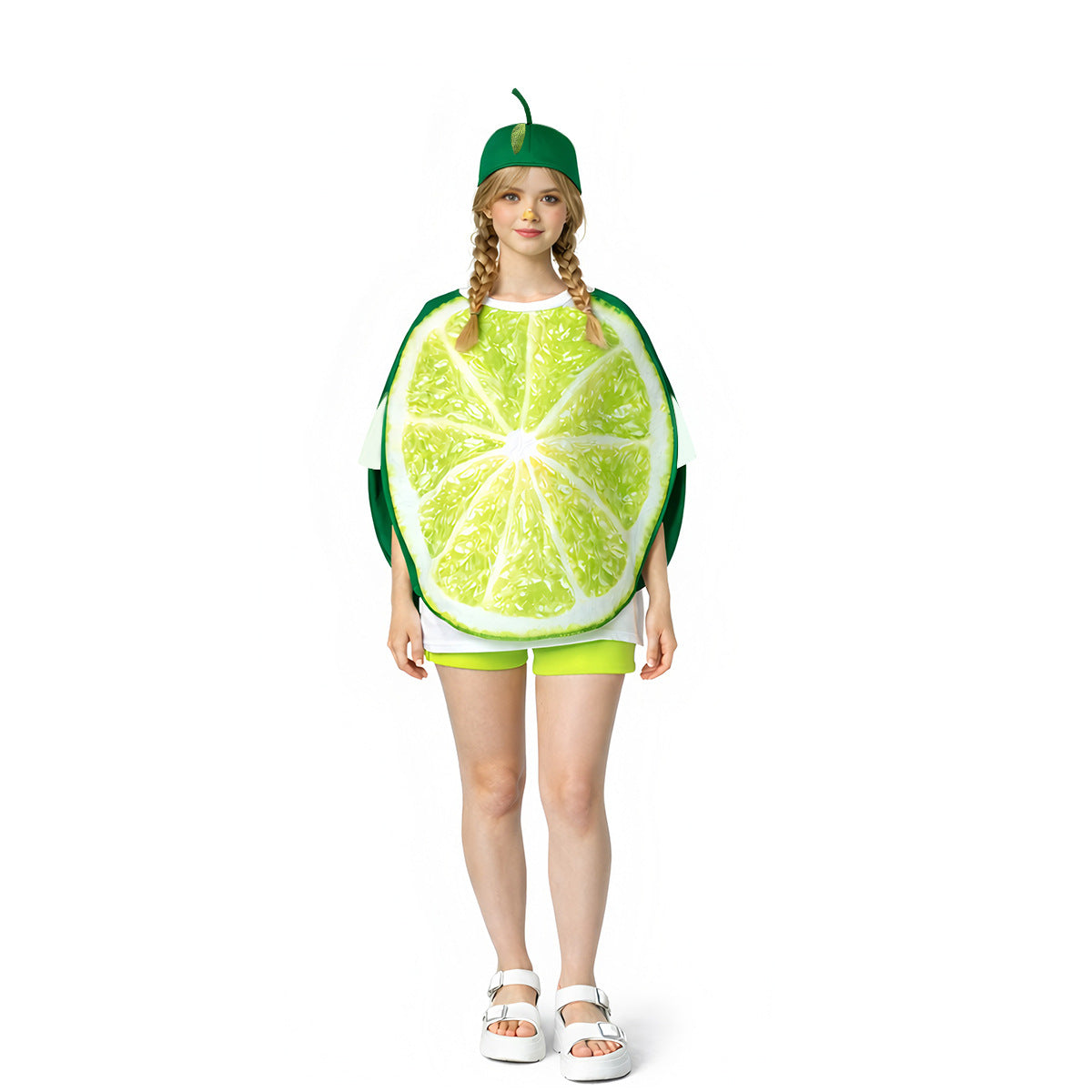 Lime Slice Costume with Hat for Parties