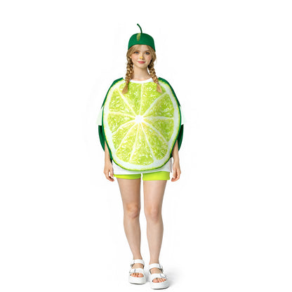 Lime Slice Costume with Hat for Parties
