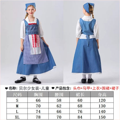 Children's costume for a fairy-tale role, blue set
