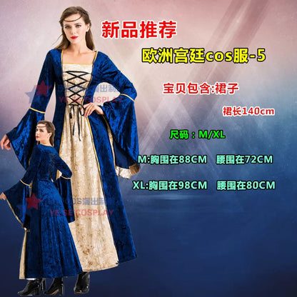 Vampire Costume — Long Court Dress for Cosplay