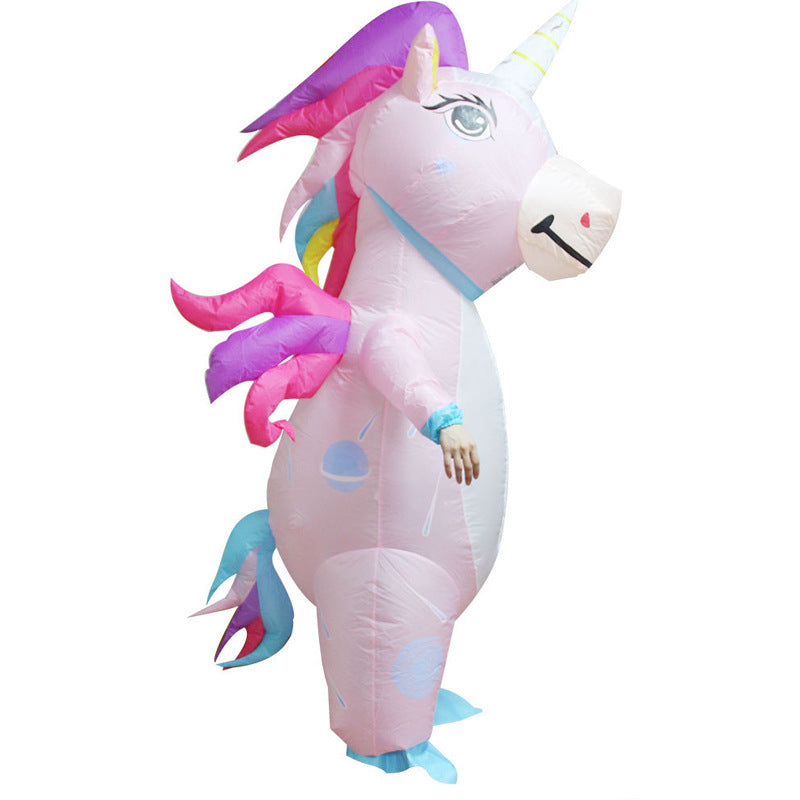 Inflatable Unicorn Costume with Wings for Parties