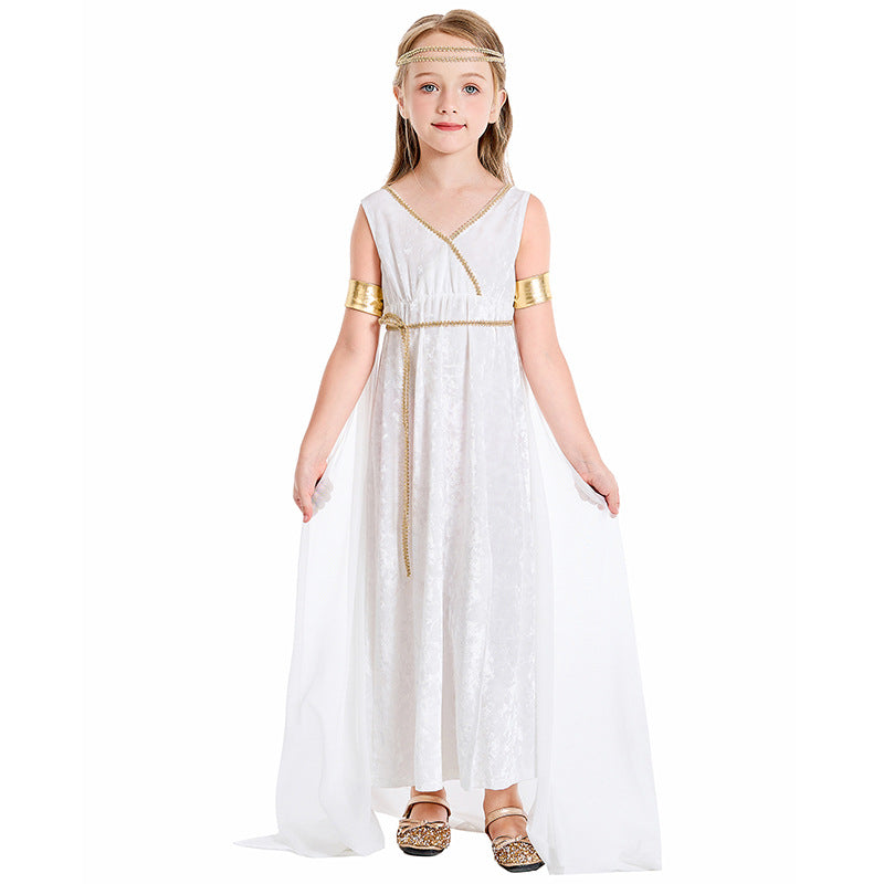 Greek-Style Costume Dress with Accessories