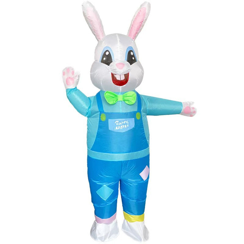 Inflatable bunny figure for Easter decor