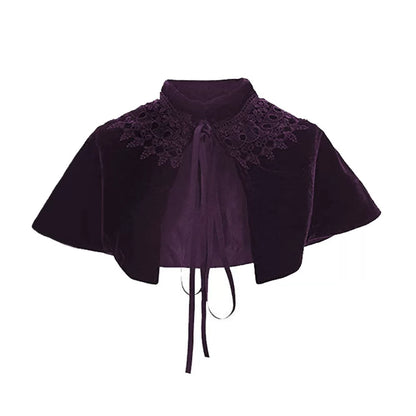 Purple Carnival Cape with Collar