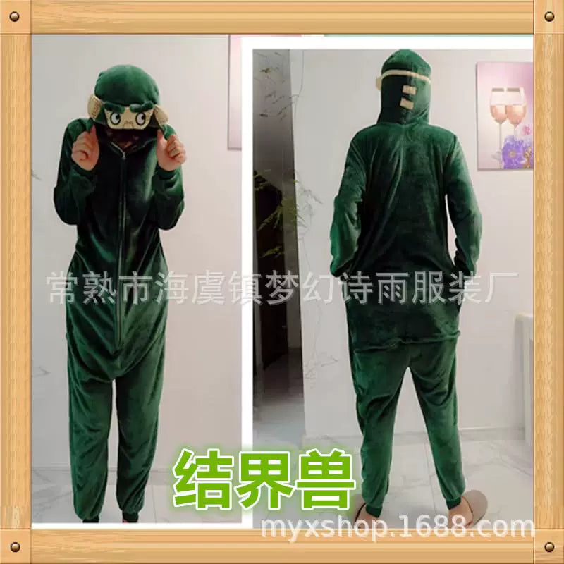 Monster Hooded Jumpsuit Costume