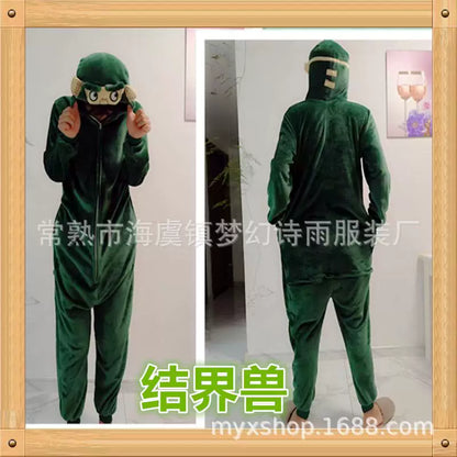 Monster Hooded Jumpsuit Costume
