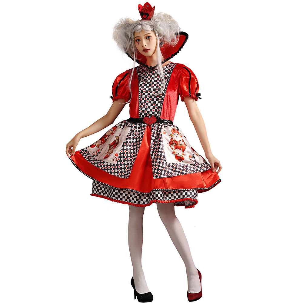 Theatrical Dress in a Card Suit Style