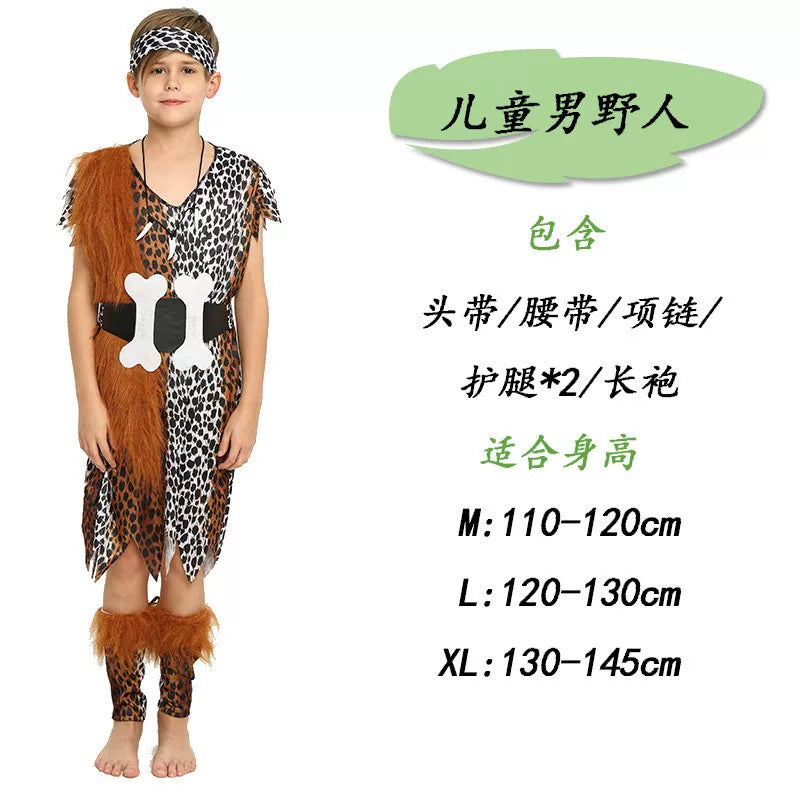 Kids Caveman Costume with Accessories