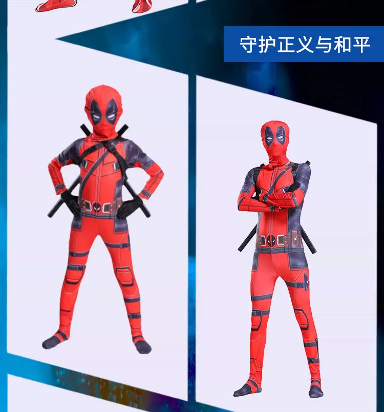 Spider-Man one-piece costume with mask and gloves
