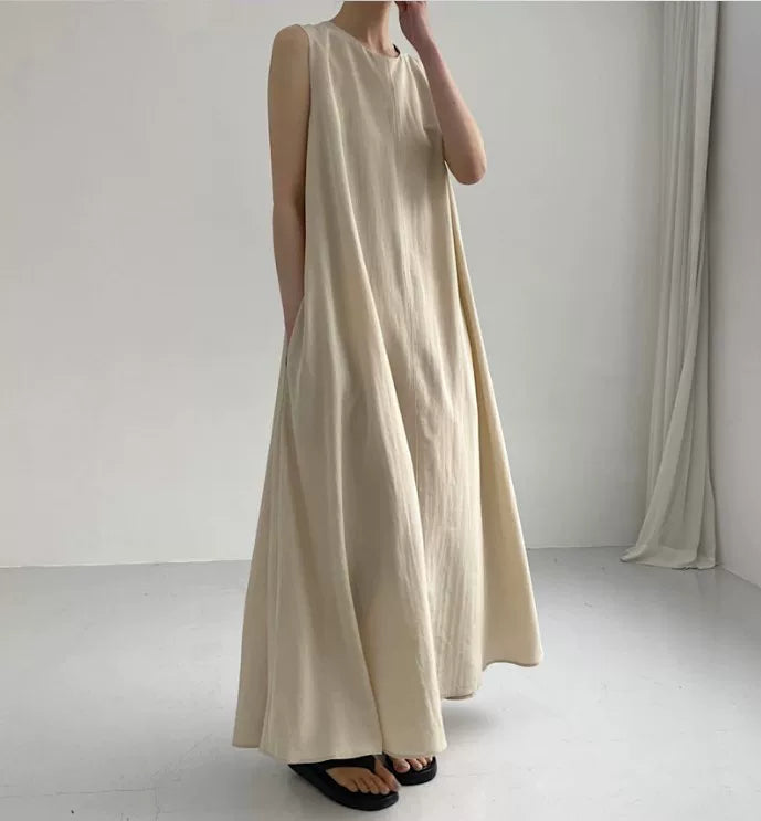 Sleeveless Maxi Dress, Relaxed Fit