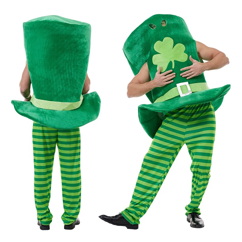 Leprechaun-Style Carnival Costume with Hat