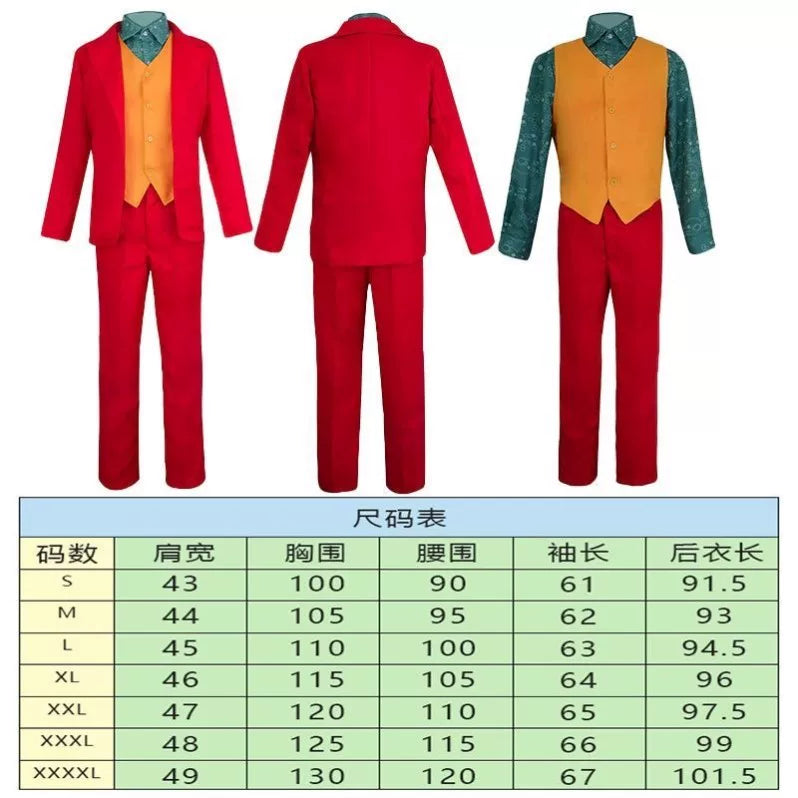 Clown Cosplay Costume: Red Set