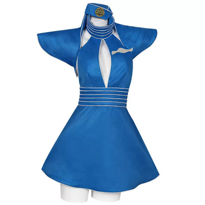 Aviation-Style Costume Dress for Cosplay and Halloween