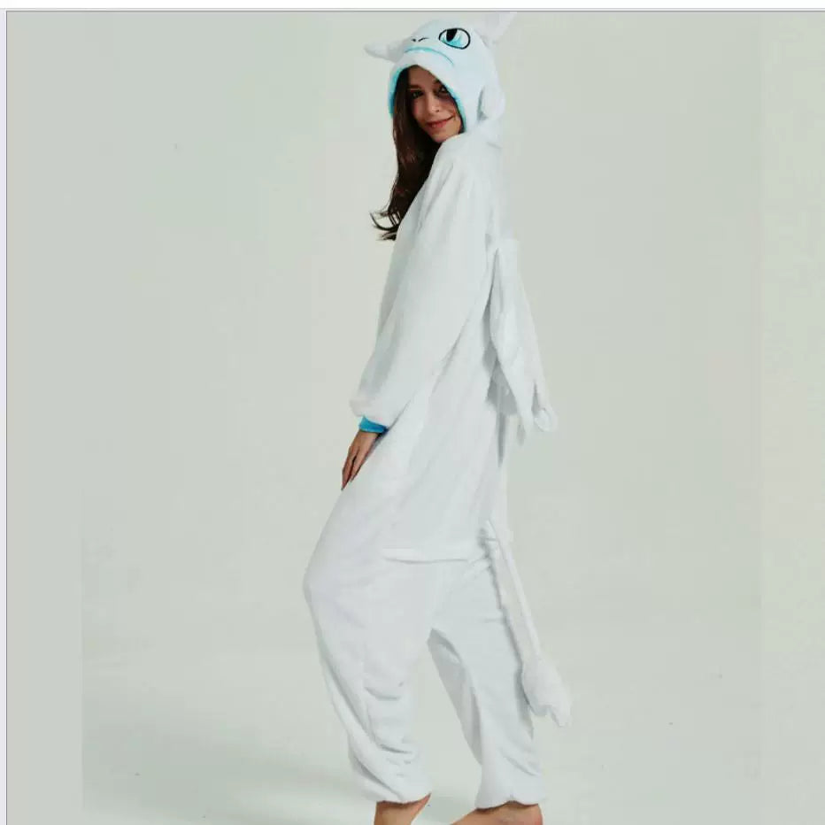 Hooded Dragon Kigurumi, One-Piece Home Costume