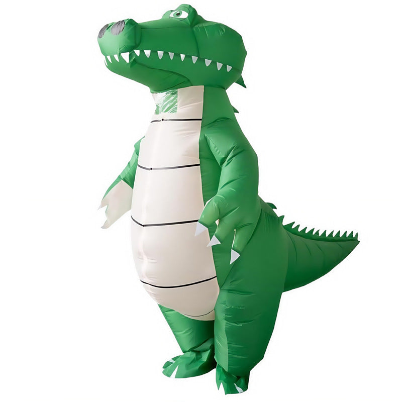 Inflatable Crocodile-Dinosaur Costume for Parties