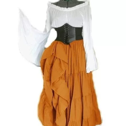 Renaissance-style corset dress for carnival