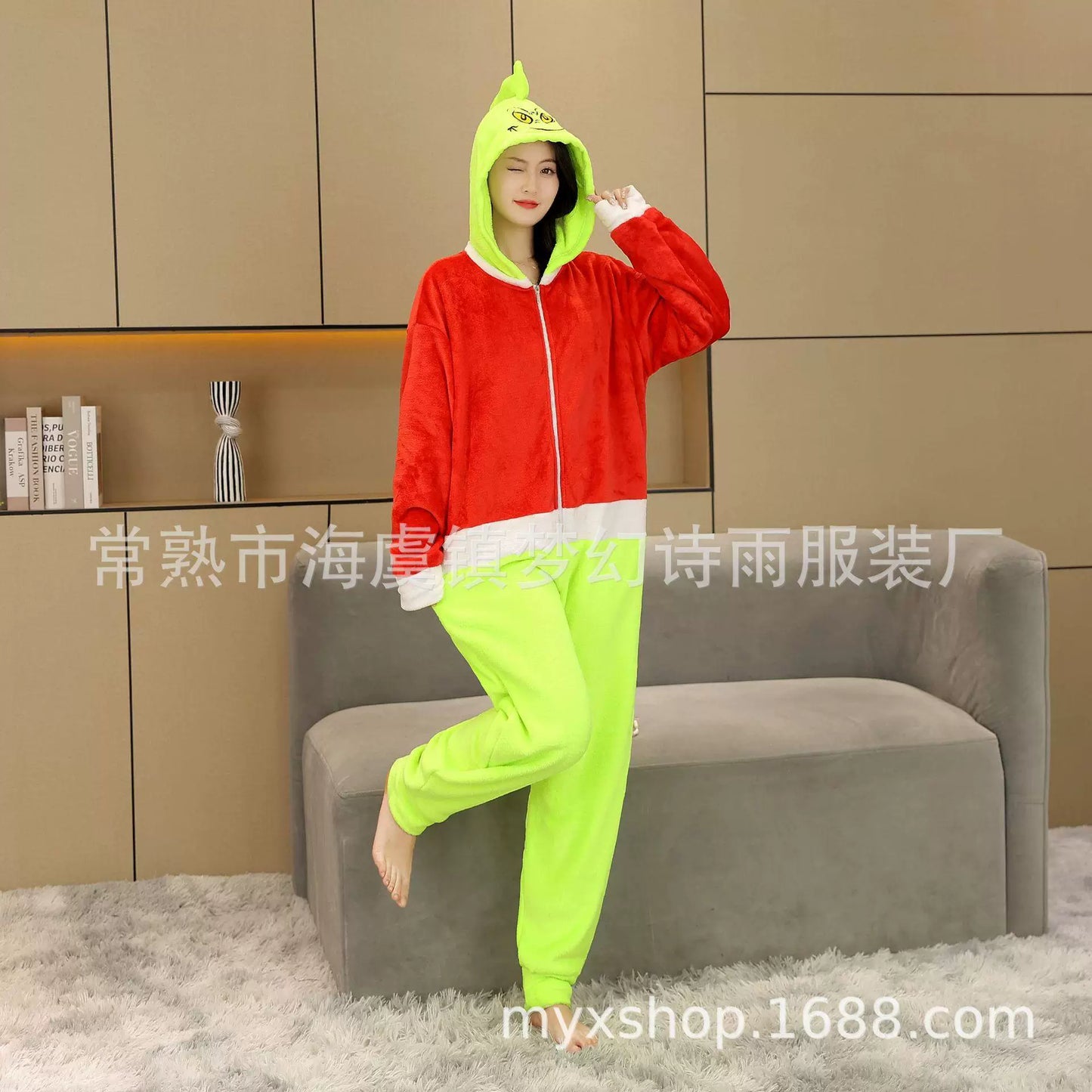 Halloween Hooded One-Piece Pajama Costume