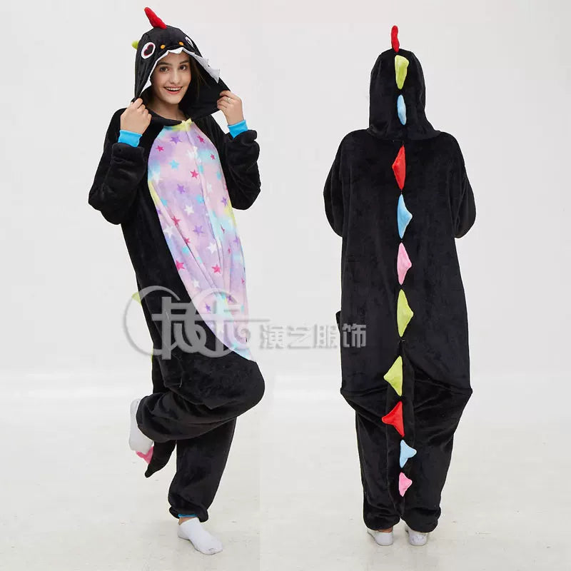 Dragon kigurumi hooded jumpsuit