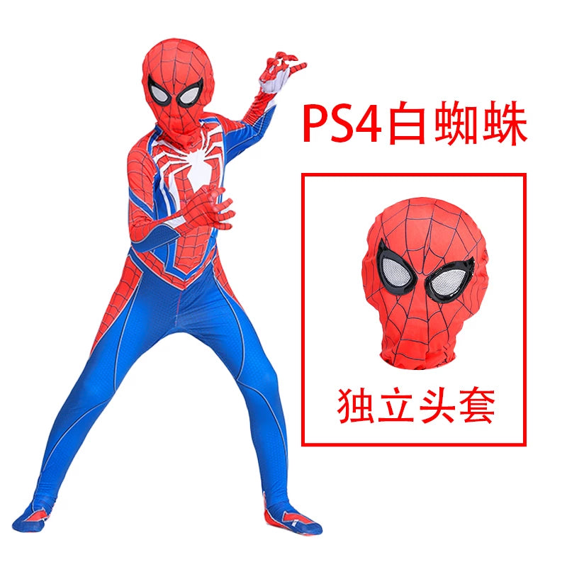 Spider-Man-Style Costume: Jumpsuit and Mask