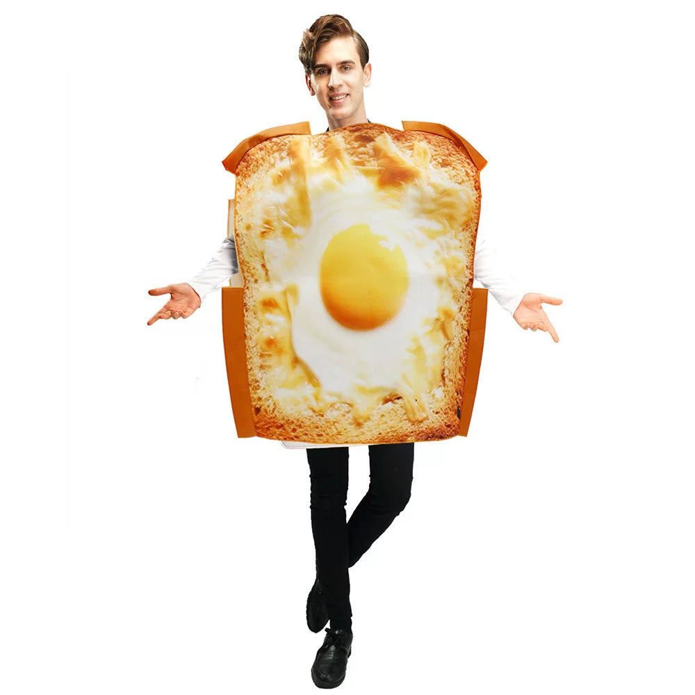 Toast and Fried Egg Costume for Halloween and Parties