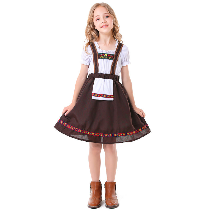 Bavarian Folk-Style Costume Dress