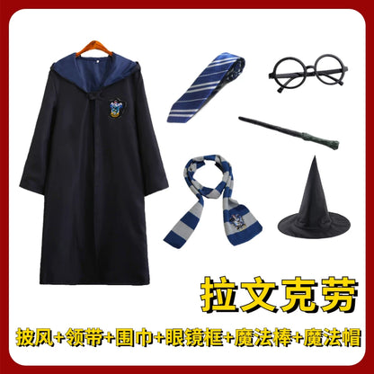 Black Hooded Carnival Cloak for Cosplay