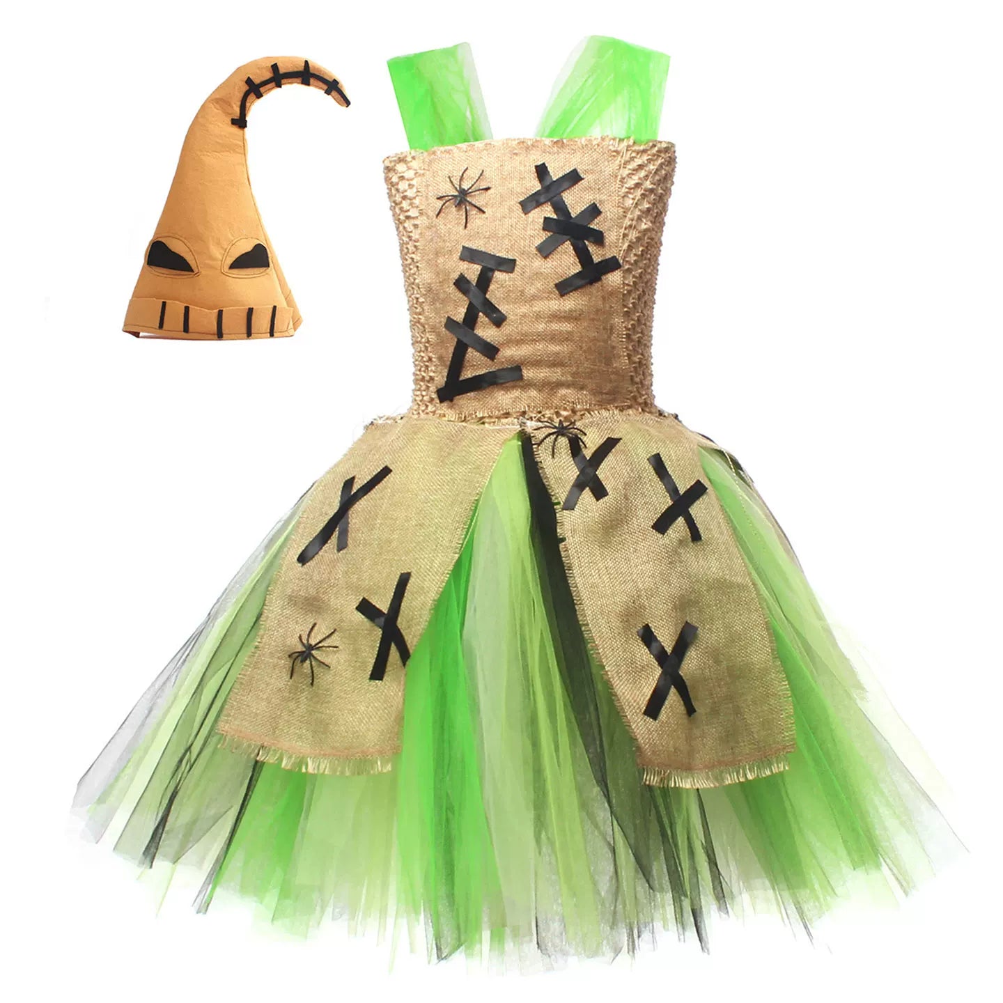 Kids’ Monster Costume with Dress and Hat