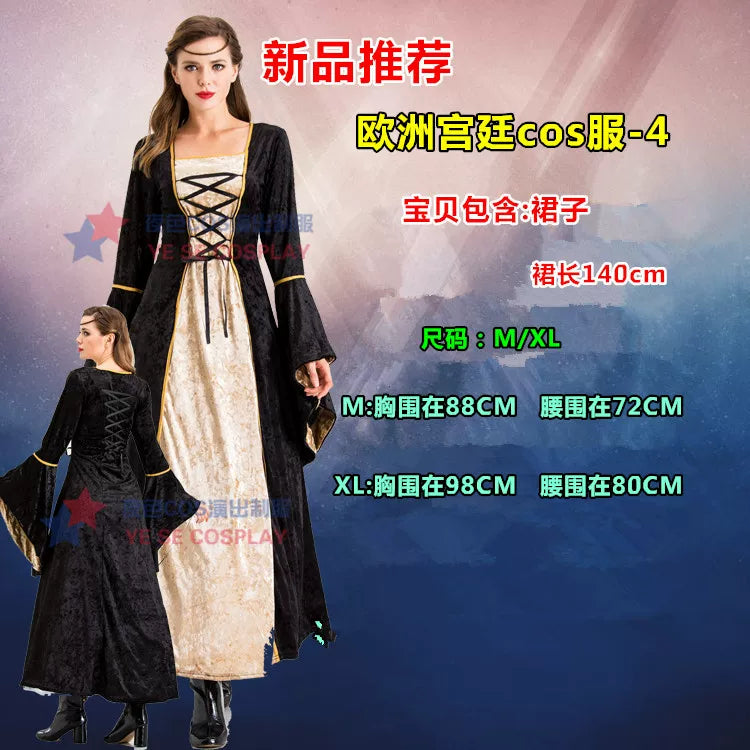 European Vampire Dress Costume for Halloween