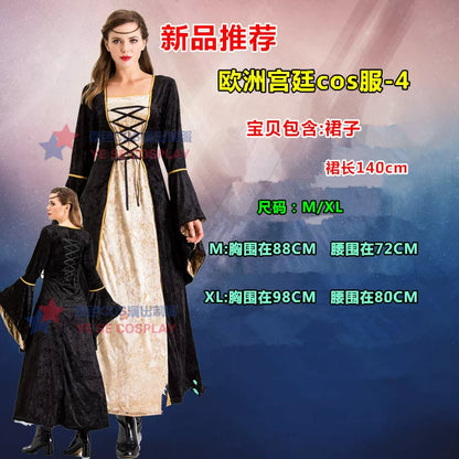 European Vampire Dress Costume for Halloween