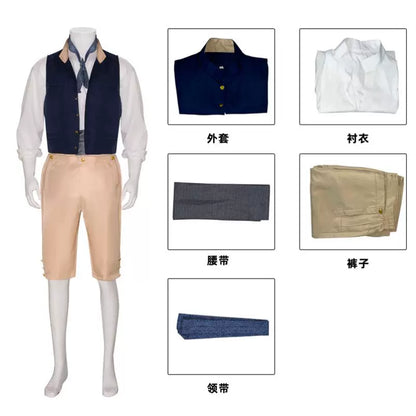 Cosplay Character Costume: Vest, Shirt, Pants