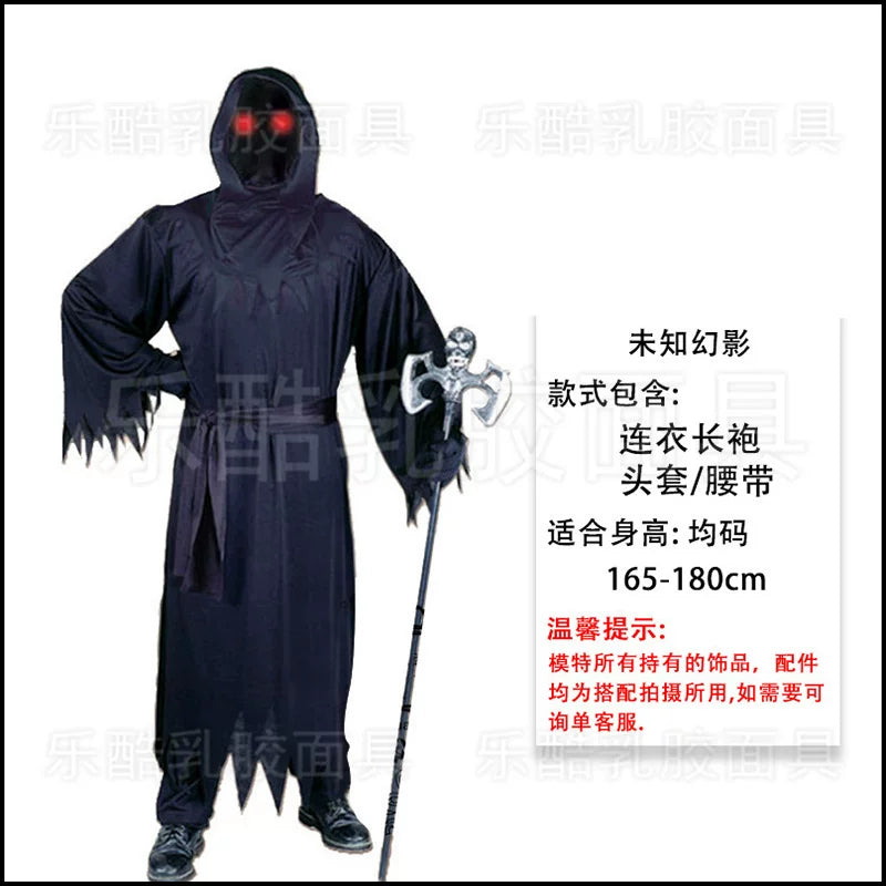 Dark Carnival Cloak with Hood and Belt