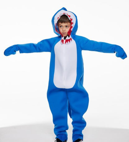 Shark costume, jumpsuit for parties