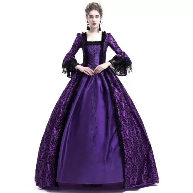Victorian Dress with Lace and Long Sleeves