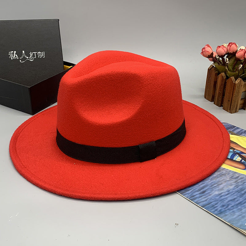 Carnival Fedora Hat with Black Ribbon