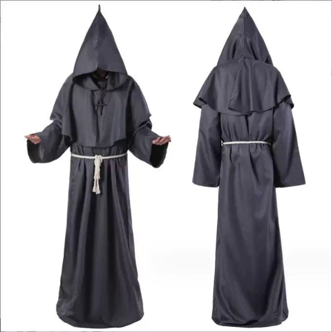 Long Hooded Carnival Robe with Belt