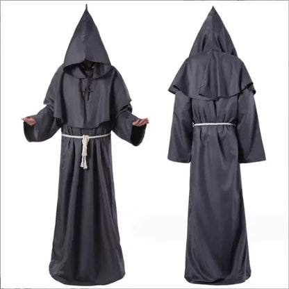 Long Hooded Carnival Robe with Belt