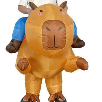 Inflatable animal costume for parties and performances