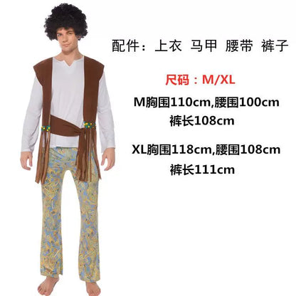 Retro-Style Carnival Costume with Vest