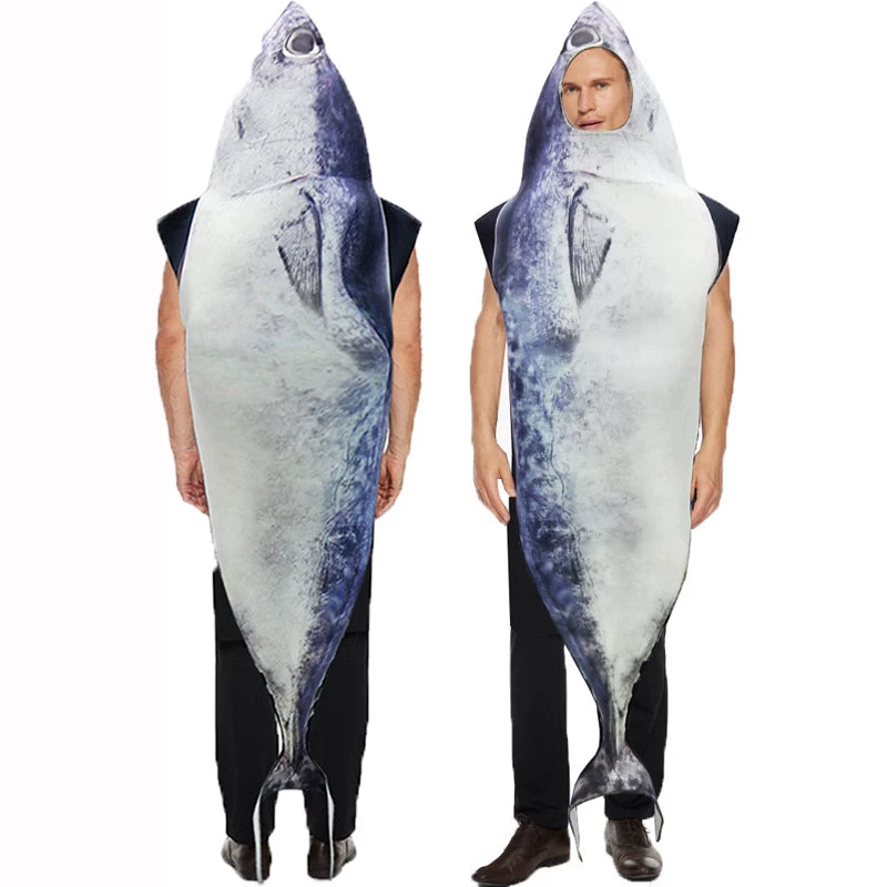 Fish Hooded Costume for a Party