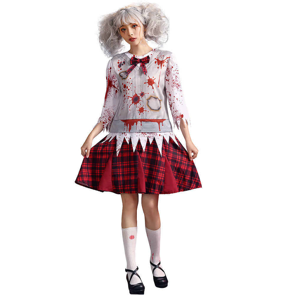 Halloween Blood-Splatter Costume Dress