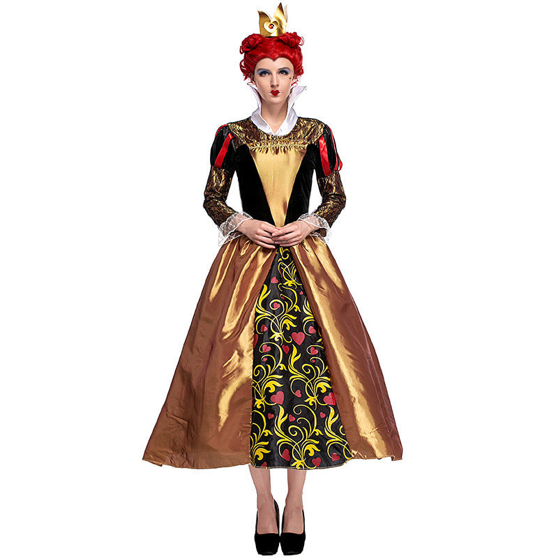 Red Queen cosplay dress in a fantasy style