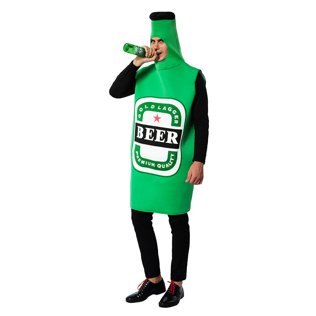 Halloween Beer Bottle Costume with Hood