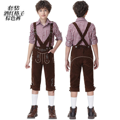 Oktoberfest-style costume: shirt and pants