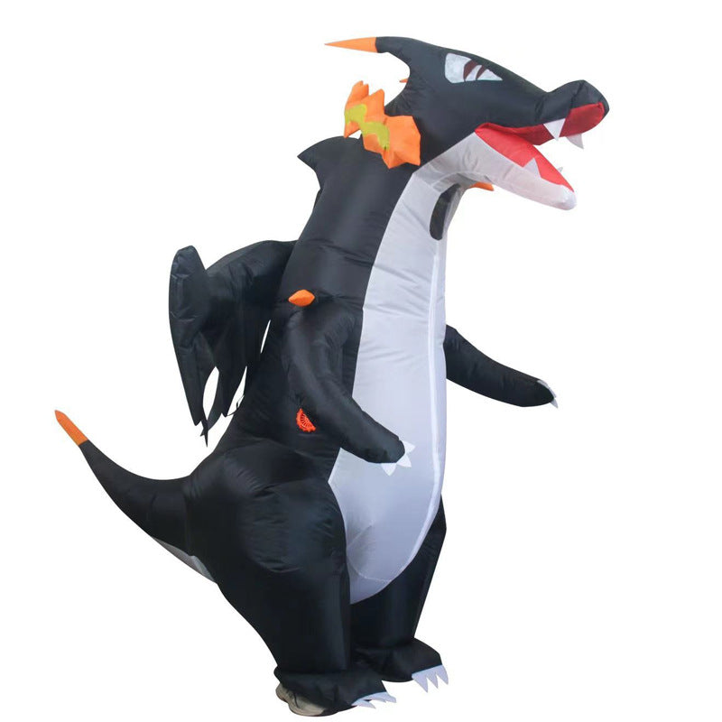 Inflatable Dragon Figure for Halloween and Parties