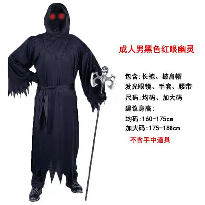 Black Hooded Ghost Halloween Costume