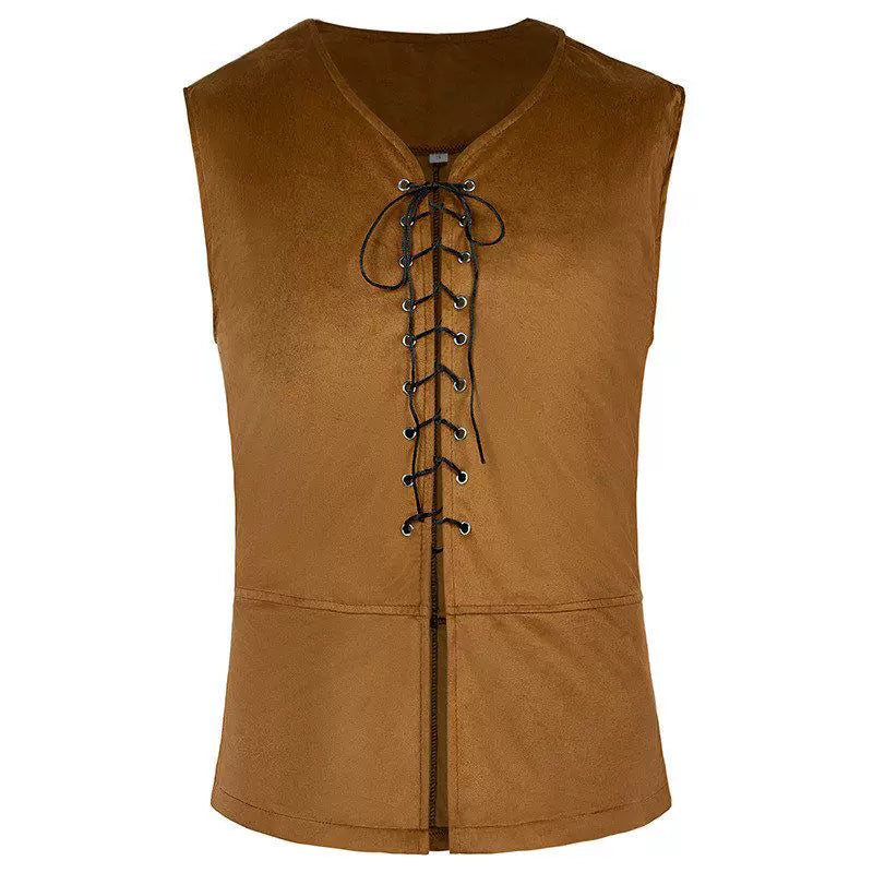 Halloween Medieval-Style Lace-Up Vest