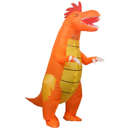 Orange Inflatable Dragon Costume, One Size