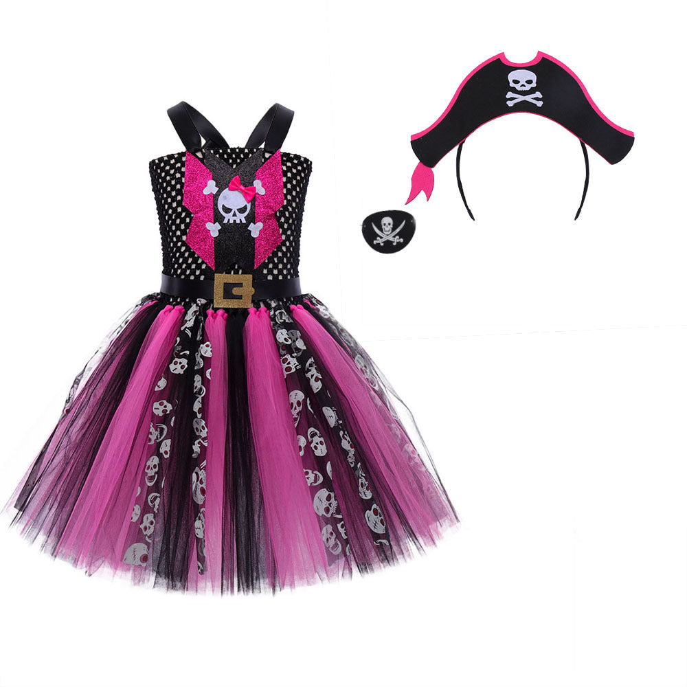 Pirate Costume: Dress with Skirt and Headband
